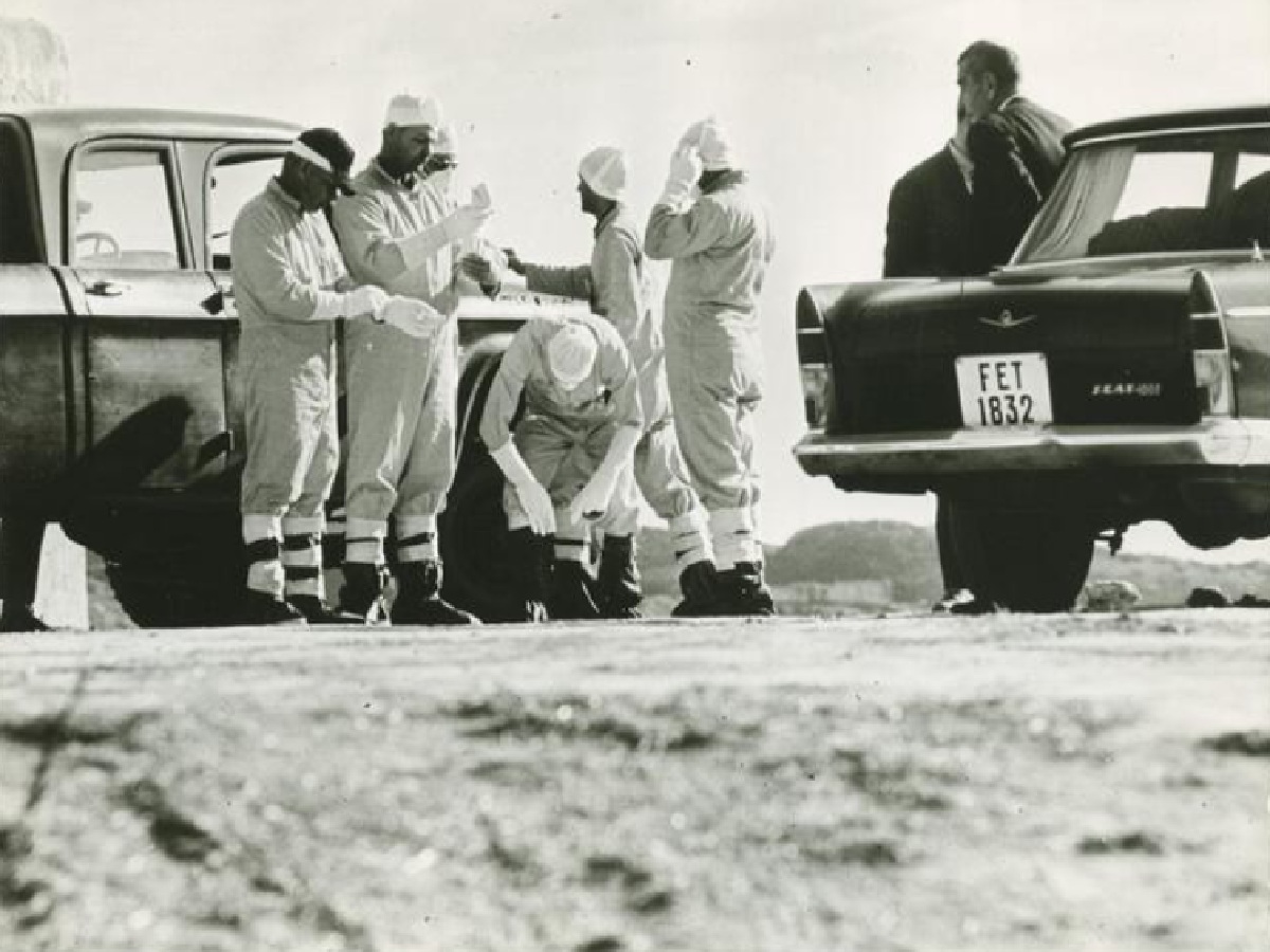 El ejército de EEUU buscando pruebas en el accidente de Palomares en 1966